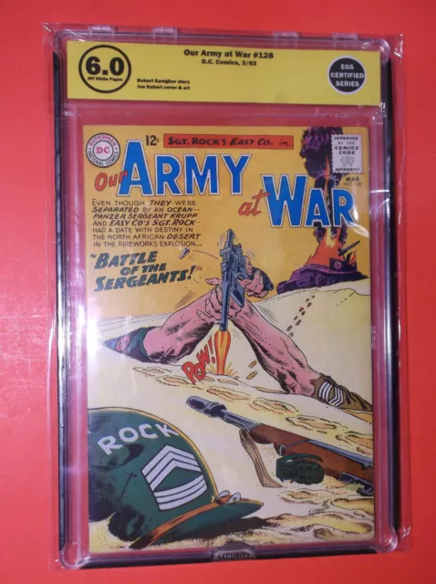 Our Army At War # 128 - Egs 6.0 Fine O/W Pages - Training & Sgt Rock Origin