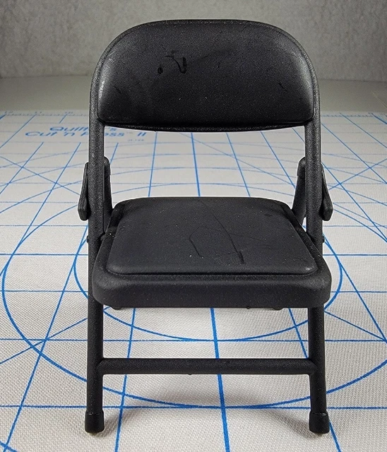 WWE Black Folding Chair Prop Custom Fodder 6" 1/12 Scale Randy Orton Series 90 WWE Black Folding Chair Prop Custom Fodder 6" 1/12 Scale Randy Orton Series 90