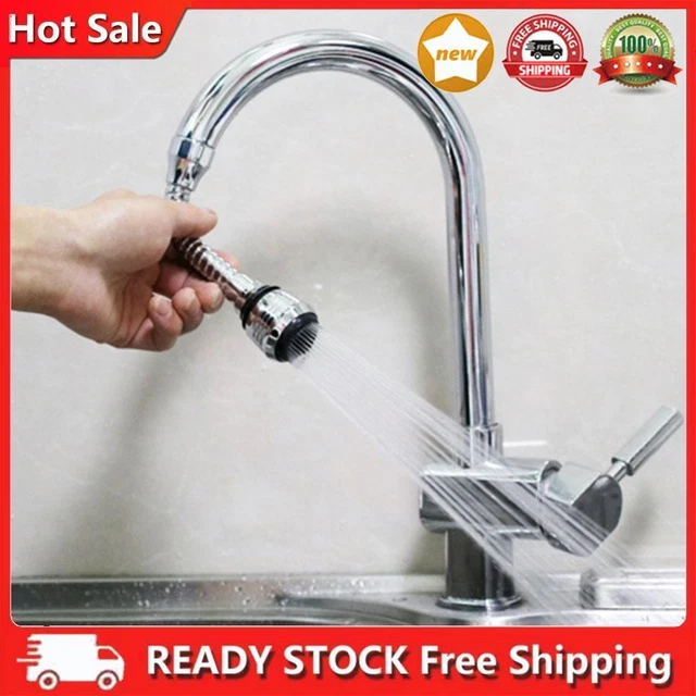 Stainless Steel 360° Rotary Water Saving Tap Hose Vent Diffuser Fil