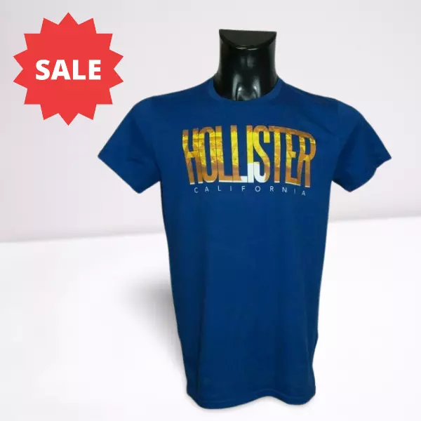 - T-shirt da uomo Hollister in cotone taglia S vgc **