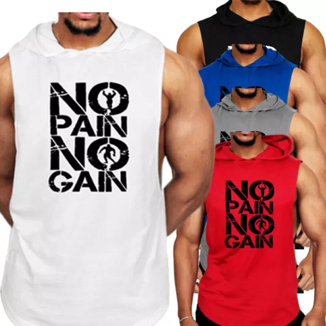 Men Workout Tank Top Gym Athletic Sports Vest Fitness Bodybuilding Muscle Shirt