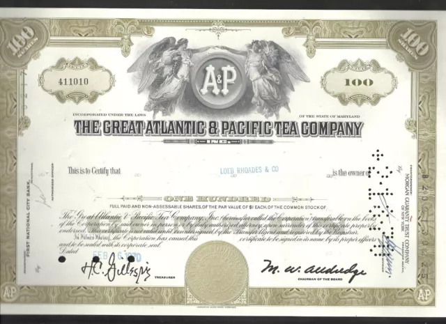 The Great Atlantic & Pacific Tea Company Aktie 06.02.1970