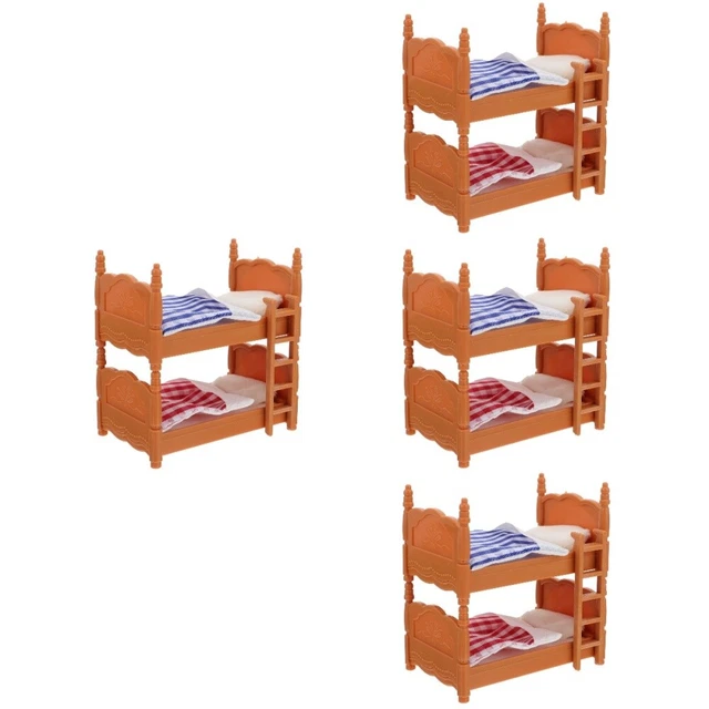 4 PCS VEEMOON Dolls House Cot Beds and Cots Mattress Baby Child £18.68