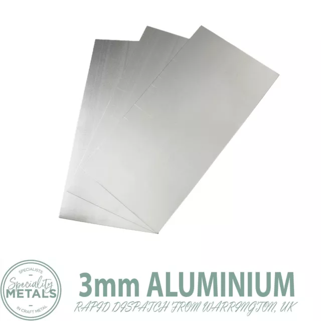 3mm Thick Aluminium Sheet Flat Metal Plate 1050 Grade TOP QUALITY UK Supplier