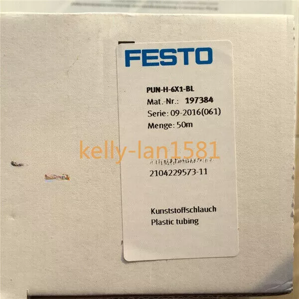 1PC 1PCS New 50M for Festo PUN-H-6X1-BL 197384 Blau Pneumatic Tubing V