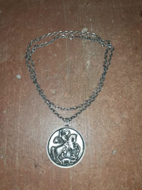 Anhänger Kette Siegfried der Drachentöter Amulett BAS Gothic Schmuck 925 Silber