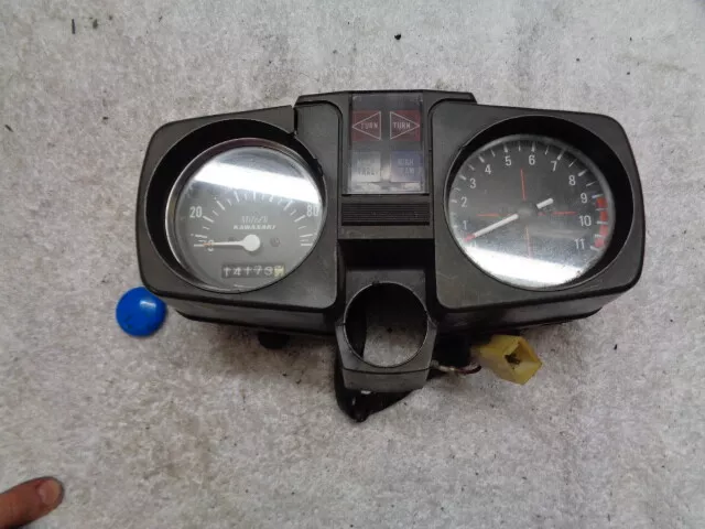 Kawasaki Kh125 Kh 125 ? Speedo Speedometer Clock Set Dash Assy Minor Damage