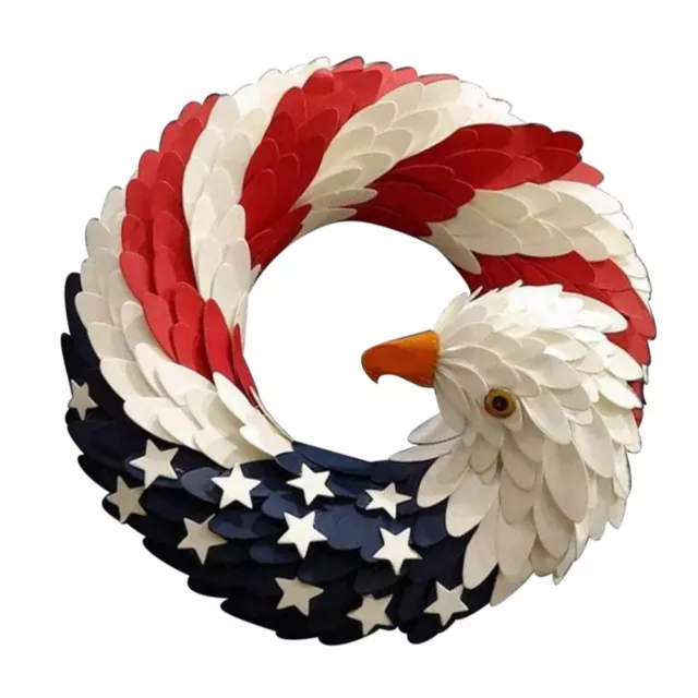 USA Flag Wreath for Independence Day & Patriotic Holidays-CJ