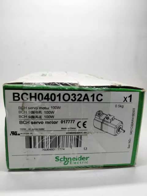 New | Schneider Electric | BCH0401O32A1C | BCH AC SERVO MOTOR 100W