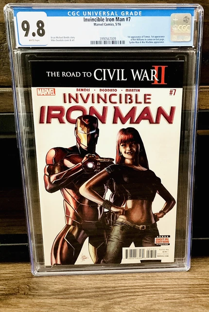 Invincible Iron Man #7 CGC 9.8 1st Print 1st Appearance Riri Williams NM Wakanda