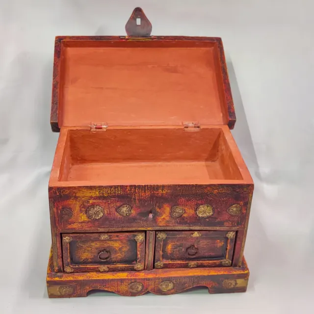 Handmade Vintage Storage Chest with Draws (jewellery, Gaming accessories, ect) 3