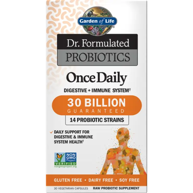 Garden of Life Dr. Formulated Probiotics Once Daily 30 Billion Cfu 30 Veg Caps