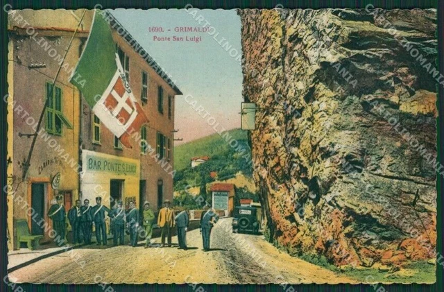 Imperia Ventimiglia Grimaldi Ponte San Luigi Frontiera cartolina KV5675
