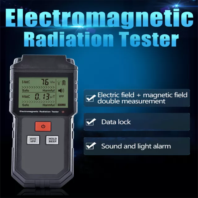 Electromagnetic Field Radiation Detector Tester Emf Meter Dosimeter Meter LCD EM 2