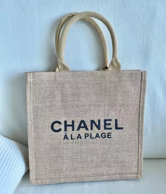 NEW CHANEL VIP Gift Large Mesh CC Tote Rose Gold Chain with Makeup Case Bag  $150.00 - PicClick
