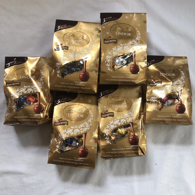 LINDT LINDOR ASSORTED Milk Chocolate Truffles Candy 15.2 oz. Each Lot