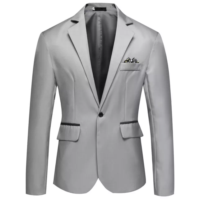 Men's Tuxedo Jacket Notched Lapel One Button Suit Blazer for Dinner Wedding Prom