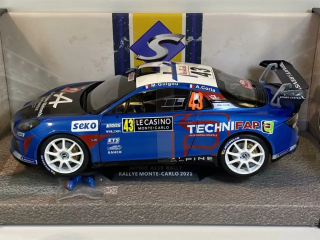 Alpin A110 Rally Monte Carlo 2021 Guigou Coria 1:18 Solido 1801614