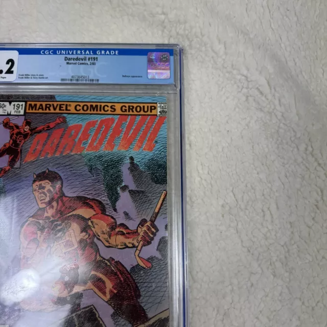 Marvel Comics Daredevil #191 CGC Universal Grade 9.2 Slab 1966 Frank Miller 3