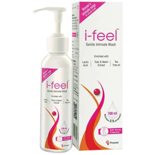 i-feel lavado íntimo - ácido láctico, neem, tulsi, aloevera y aceite de árbol de té, 100 ml