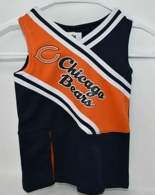 Chicago Bears Cheerleader Uniform Outfit Dress Nfl Team Apparel Girls 12M