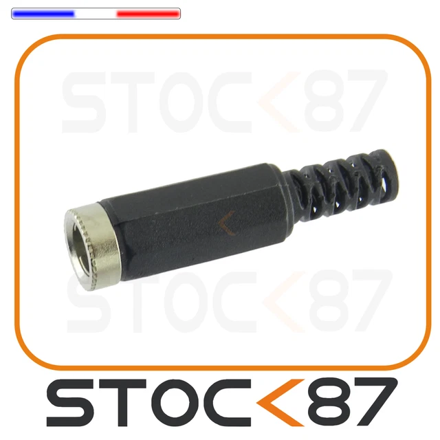 10 Connecteurs Jack DC 5.5x2.1mm - Mâle Et Femelle - Pour Alimentation 12V/24V - Câble 90cm