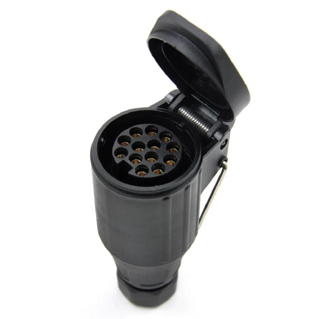 NON UTILIZZATO] 13/7 Adattatore Per Presa Da Rimorchio Da 13 Pin A 7 Pin Connettore Per Gancio Di Traino Per Auto Trattore Roulotte Portabici 89861507