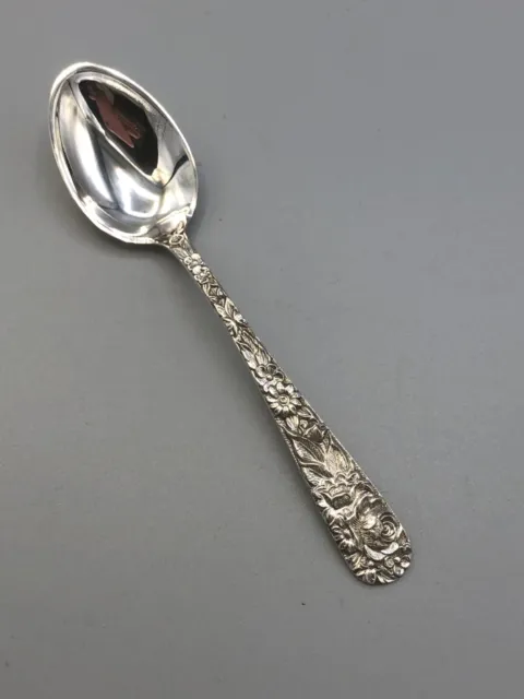 Repousse Sterling by Reed & Barton individual Demitasse Spoon 4". "1960"