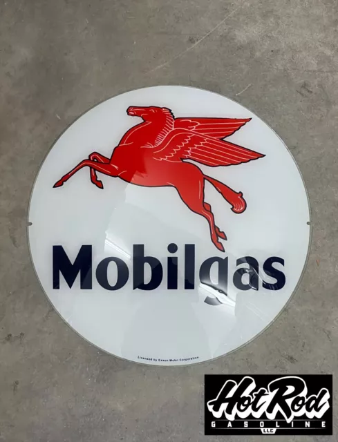 MOBIL Mobilgas Reproduction 13.5" Gas Pump Globe Face / Lens