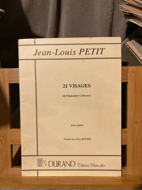 Jean-Louis Petit 21 visages pour piano partition éditions Durand