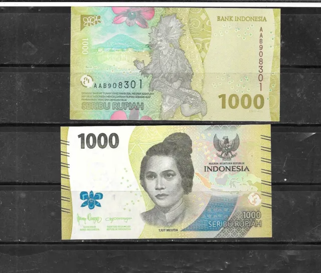 Indonesia 2022 1000 Rupiah Uncirculated-Unc Mint New Banknote Paper Money Note
