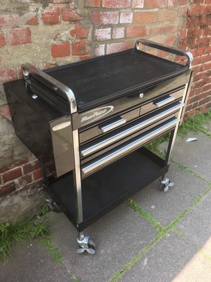 Blue-Point Roll Cart 4 Drawer Tool Box, Service Trolley KRBC7TBPC Snap-on Black 2