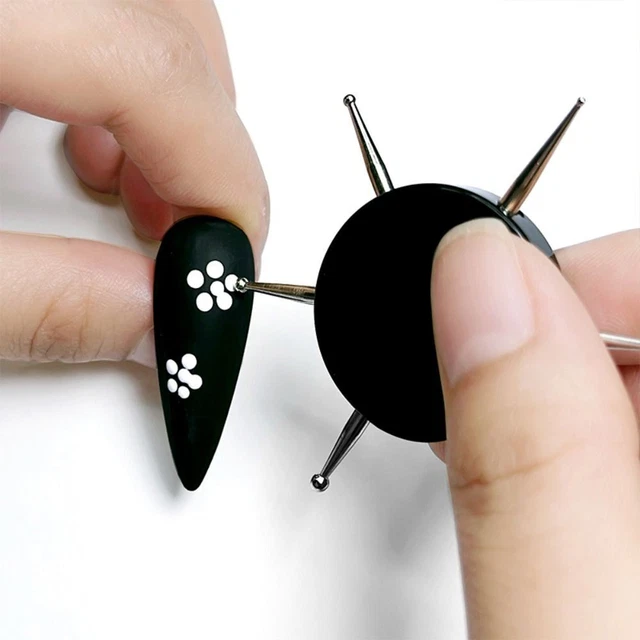 Arte en uñas herramientas de puntos herramientas de uñas punto pintura punto de perforación de uñas