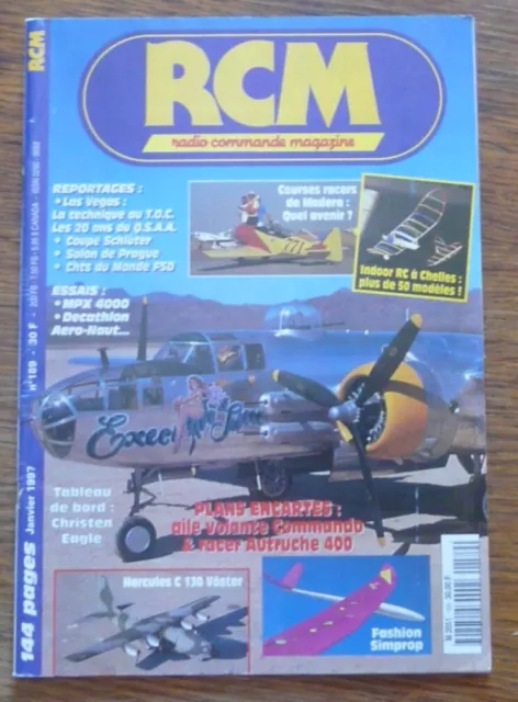 Aéromodelisme RCM RADIO COMMANDE MAGAZINE n°189 Plan encarté Commando Autruche 2