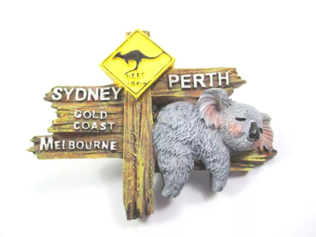 Sydney Perth Melbourne Australien Magnet Souvenir Gold Coast Koala Känguru (A82)