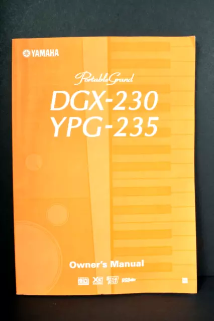 Yamaha DGX-230 YPG-235 Keyboard Owner's Manual