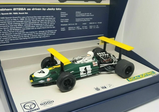 Scalextric C3702A – Brabham BT26A-3 – Voiture De Circuit – Édition Limitée – Dès 5 Ans
