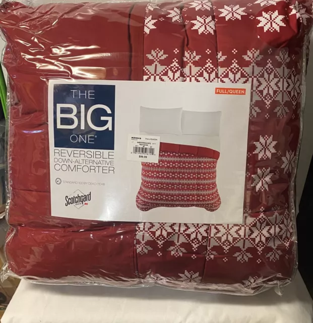 The Big One Reversible Down-Alternative Comforter   Size  Full/Queen