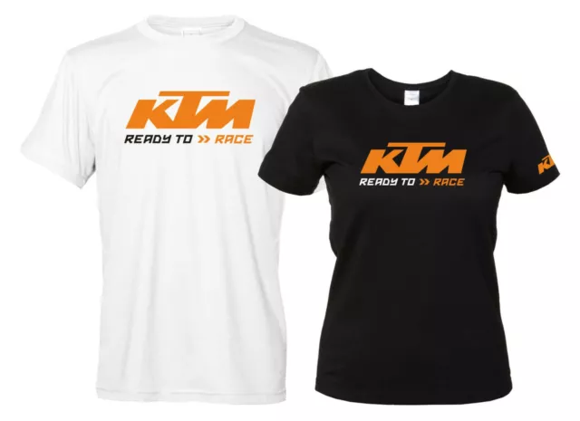 KTM Maglietta Tributo Logo T-Shirt Moto Race Personalizzata Motocross Biker