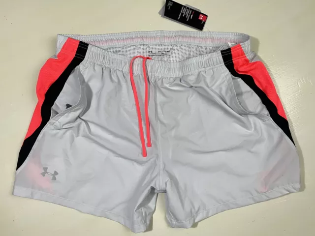 Under Armour Men 2XL 5'' Shorts Launch Moisture Wicking Breathable Stretch NEW