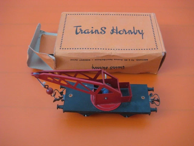 Wagon Grue Hornby N°1 échelle O – Rouge, Métal, époque II, Made In France