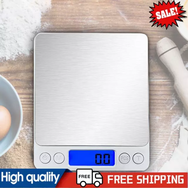 3000g x 0.1g Gram Pocket Digital Scale Jewelry Gold Silver Coin Kitchen  Weighing