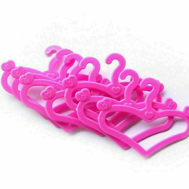20PCS Plastic Kawaii Hangers Accessories For 1 6 Doll X6U7 Clothes New G7 3