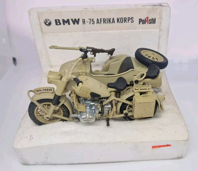 Moto BMW R75/5 Polistil 1:15 – Collection MS105 Des Années 70 – Occasion