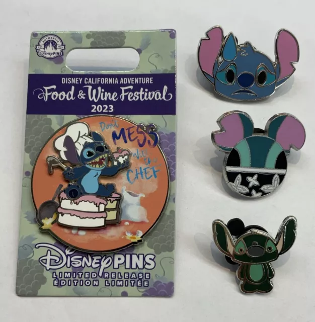 Disney California Adventure Food And Wine Festival 2023 Stitch Chef Pin DCA