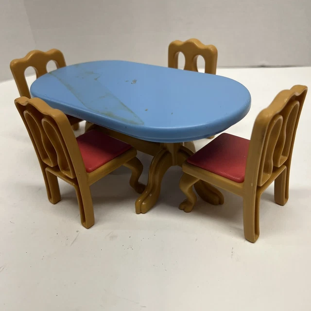 LITTLE TIKES GRAND Mansion Dollhouse Furniture Set Dining Room Table 4