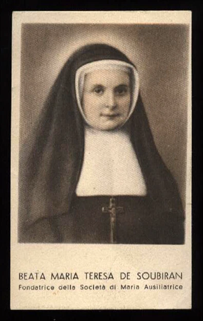 SANTINO-HOLY CARD B.MARIA TERESA DE SOUBIRAN EUR 3,50 - PicClick FR