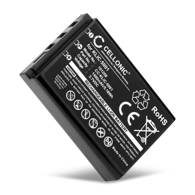 Bateria para Sanyo DB-L50 DB-L50A 1400mAh