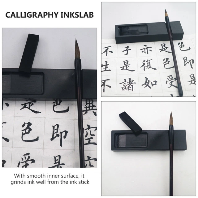 1pc Inkstone Chinesische Kalligraphie Liefert Malerei Tinte Stein 7