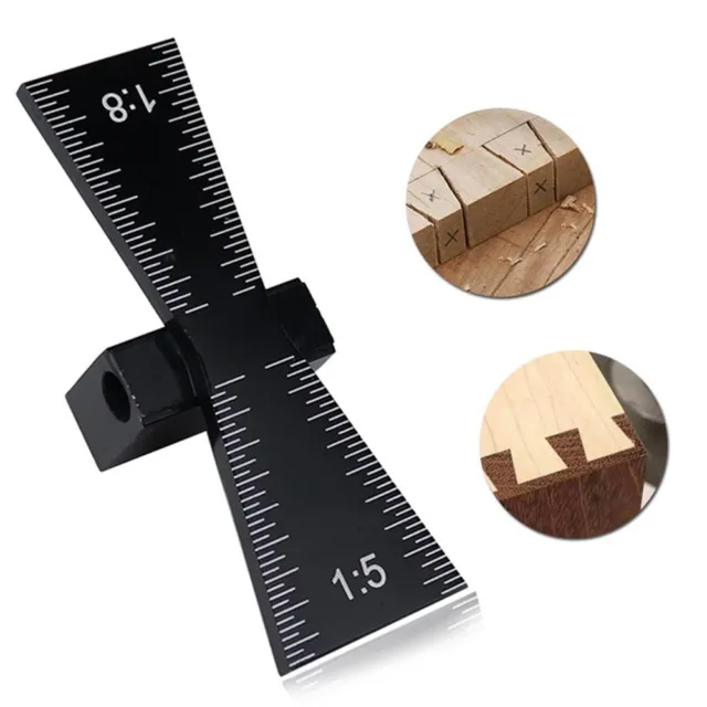 1* pennarello coda di rondine alluminio misuratore dispositivo giunto in legno taglia 6